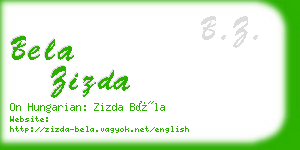 bela zizda business card